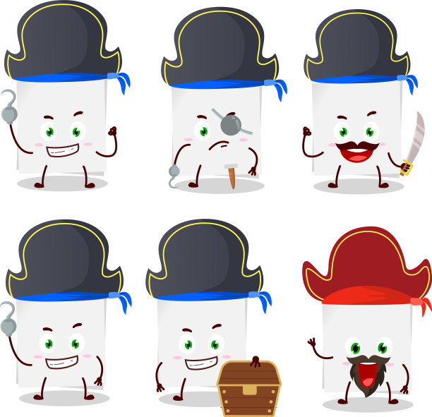 卡通人物空白纸图片下载