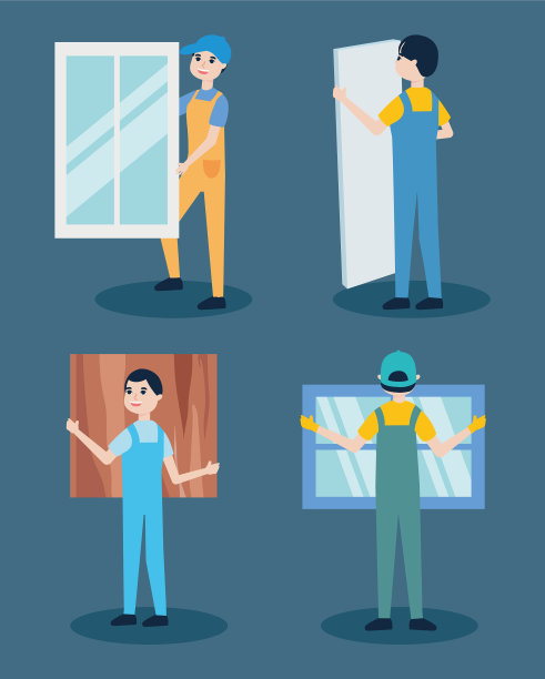 安装工人设计图片下载