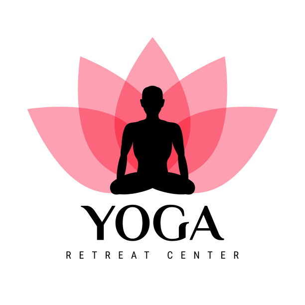 瑜伽中心标志图片下载