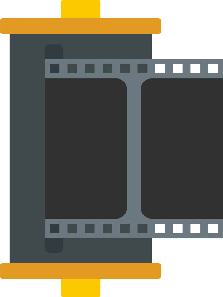 彩色相机胶片图标孤立图片下载