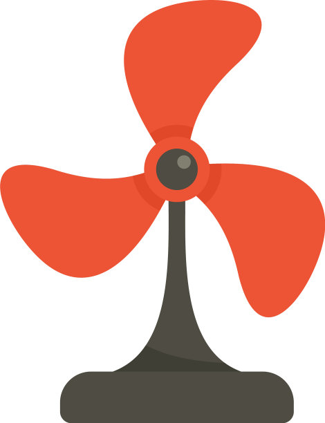 冷却风扇图标平隔离图片下载