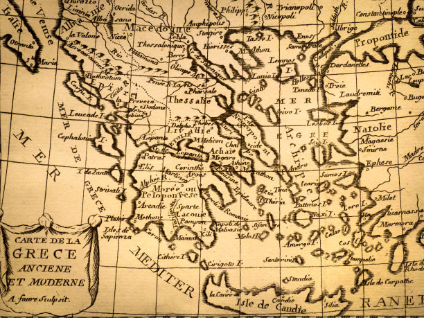 古代世界地图，希腊图片下载