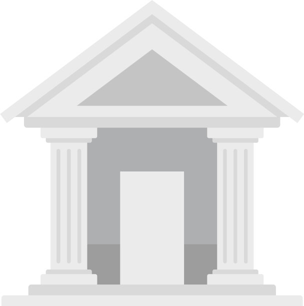 瑞士银行大楼图标平孤立图片下载