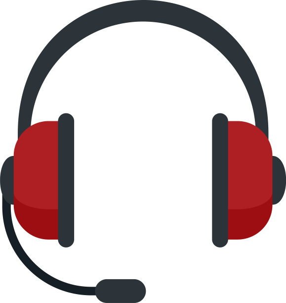 客户耳机图标扁平隔离图片下载