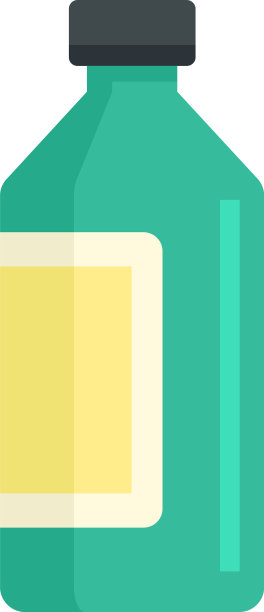 糖浆瓶图标扁平孤立图片下载