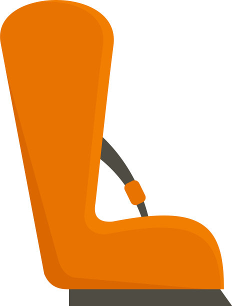 安全车婴儿座图标平隔离图片下载