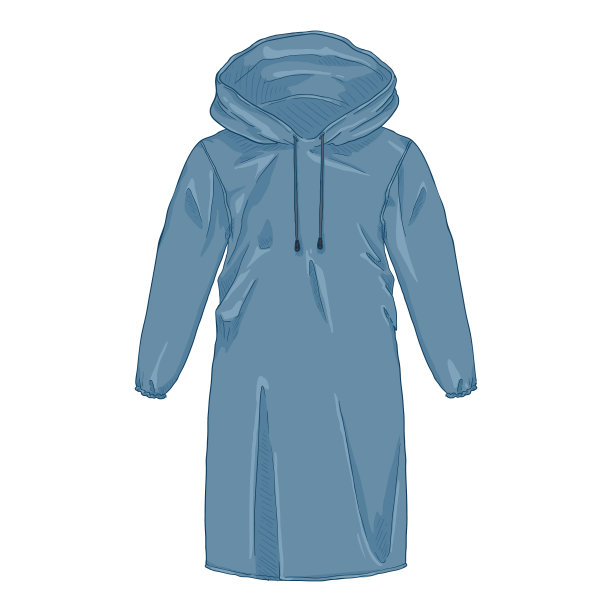 带兜帽的雨衣卡通图片下载