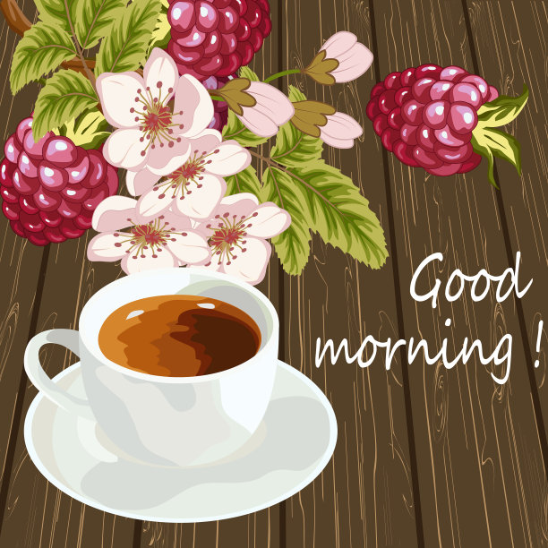 木制背景上的浆果和菜肴图片下载