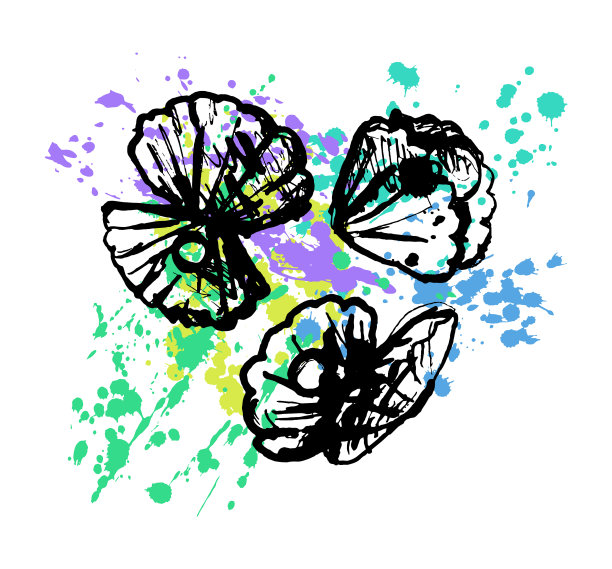 背景上画有珍珠的牡蛎壳图片下载