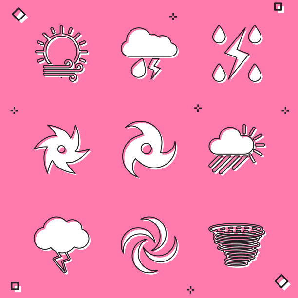 集风与日月云与雨雷暴图片下载
