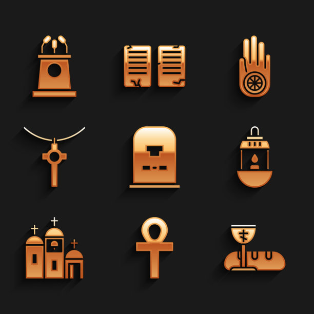 先将墓碑上的十字章写好图片下载