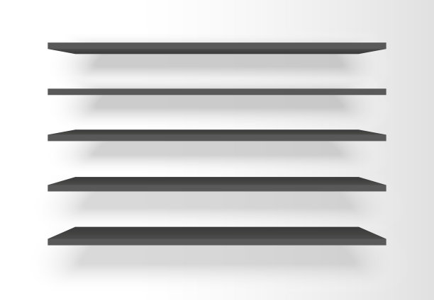 在黑色的塑料架子上设置阴影图片下载