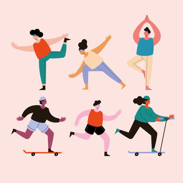 六人运动图片下载