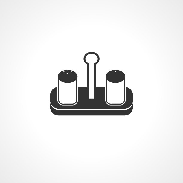 盐和胡椒图标盐和胡椒隔离图片下载