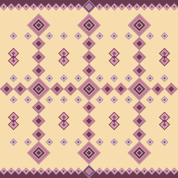 模板或织物图案的图案设计。插图图片下载