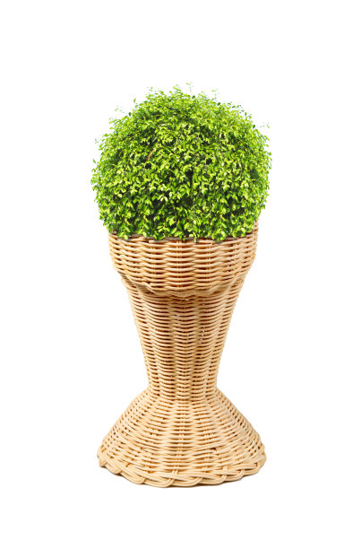 白底人头形藤瓶图片下载