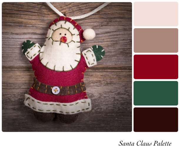 圣诞老人的调色板图片下载