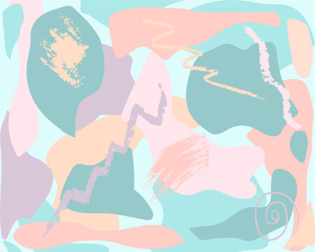 抽象背景与彩色形状线图片下载