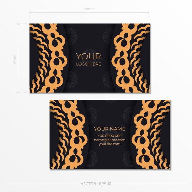 黑色像样的名片装饰图片下载