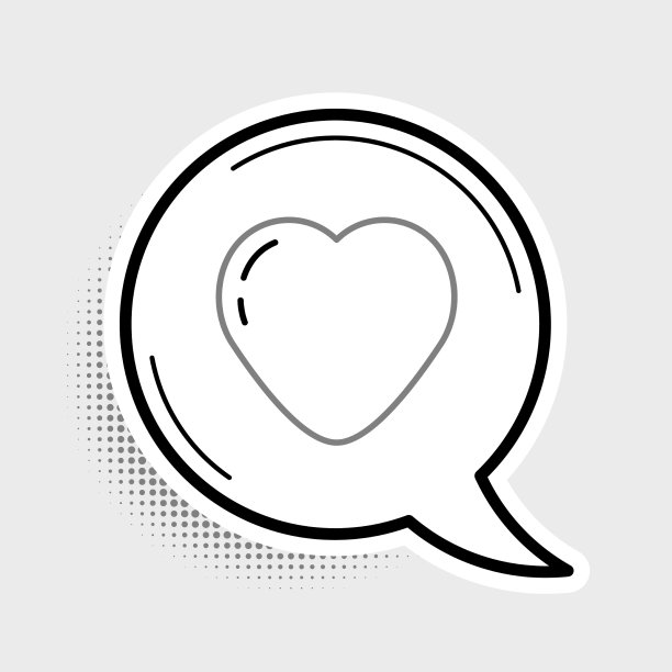 线心图标孤立在灰色背景图片下载