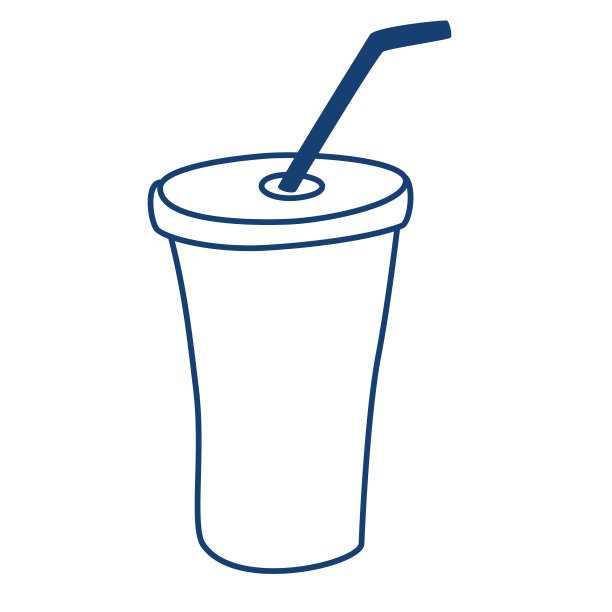 剪影玻璃一次性饮料塑料图片下载