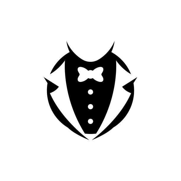 男士燕尾服标志和符号模板图片下载