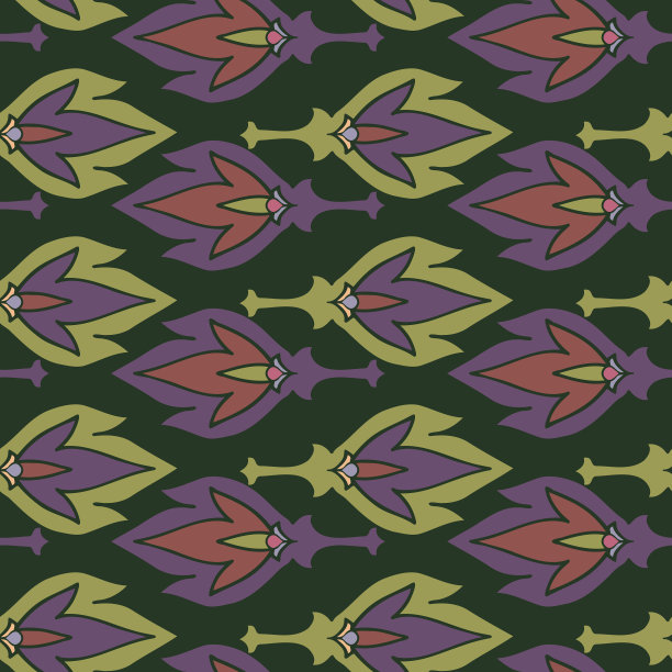 花木花木无缝设计图案图片下载