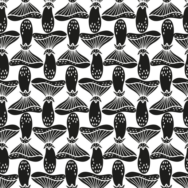 孤立的黑白设计抽象图片下载