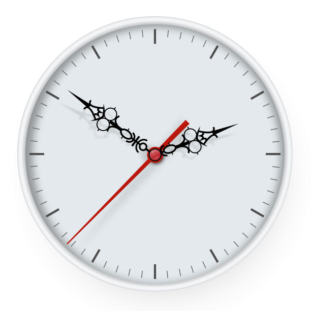 白钟与影子的图标。矢量插图。模拟品牌和广告孤立在白色背景上。图片下载