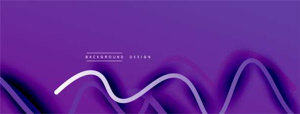 抽象梯度背景与波浪线图片下载