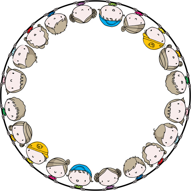 矢量卡通儿童儿童设置边框背景框卡图片下载