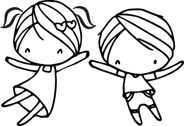 矢量卡通儿童儿童设置边框背景框卡图片下载