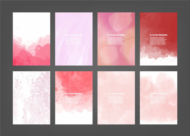 为海报设置粉红色水彩背景图片下载