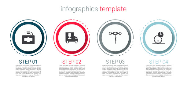 集酒纸箱，酒车，开瓶器，木桶。业务信息模板。向量图片下载