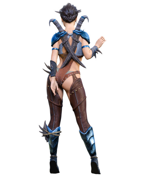 拿着匕首的亚马逊女战士。图片下载