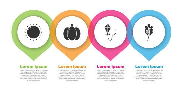 日落南瓜风筝和树叶或树叶图片下载