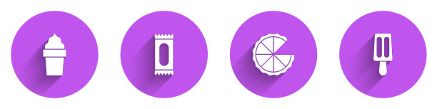 把冰淇淋放在华夫饼蛋筒糖果自制派里图片下载