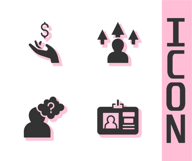 设置识别徽章，手持钱币图片下载