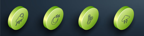 设置等距云与雨和太阳的时间图片下载