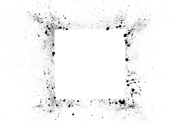 墨水飞溅模式，黑色水彩飞溅背景。图片下载