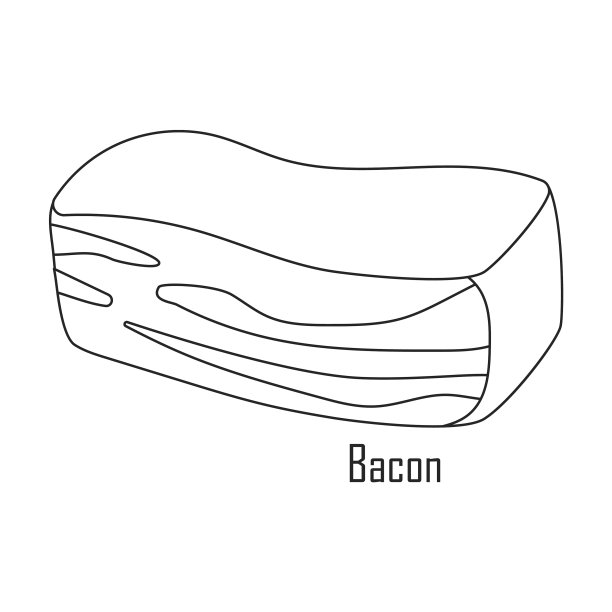 牛排轮廓图标图片下载