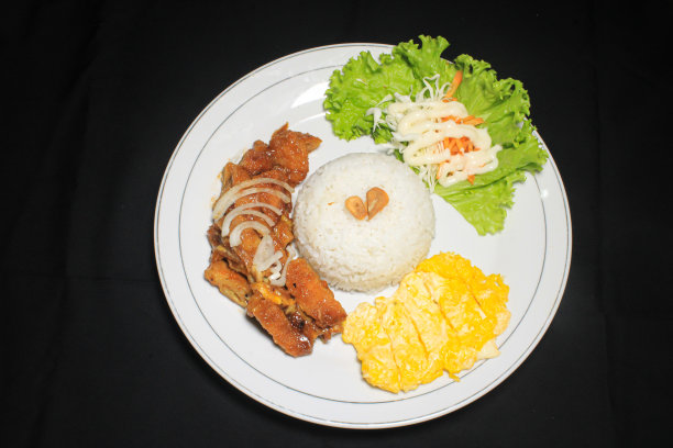 美味的餐厅食物随时供应图片下载