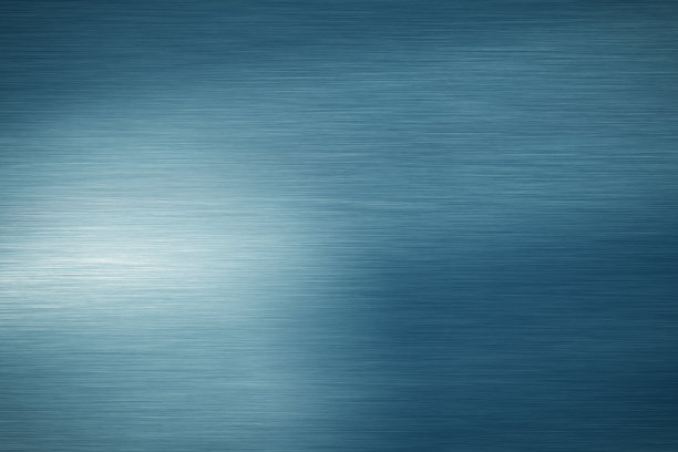 宽闪亮光滑线条金属蓝色背景明亮的复古黄铜板铬全景纹理概念简单的绿松石箔面板闪亮的背景，全景光铬抛光横幅顶部图片下载