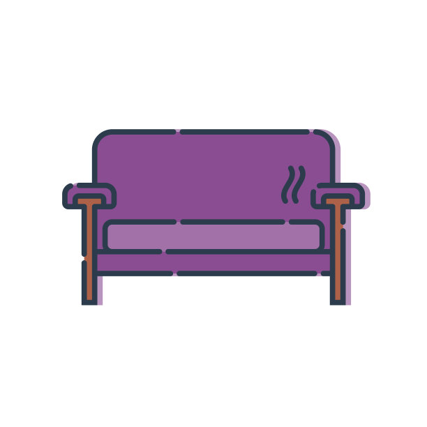 舒适的沙发与一个枕头形象沙发图片下载