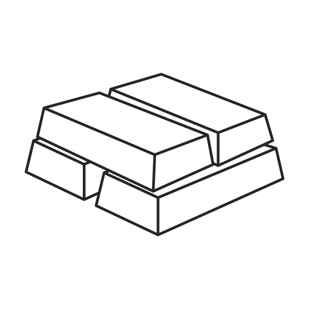 金条轮廓图标图片下载