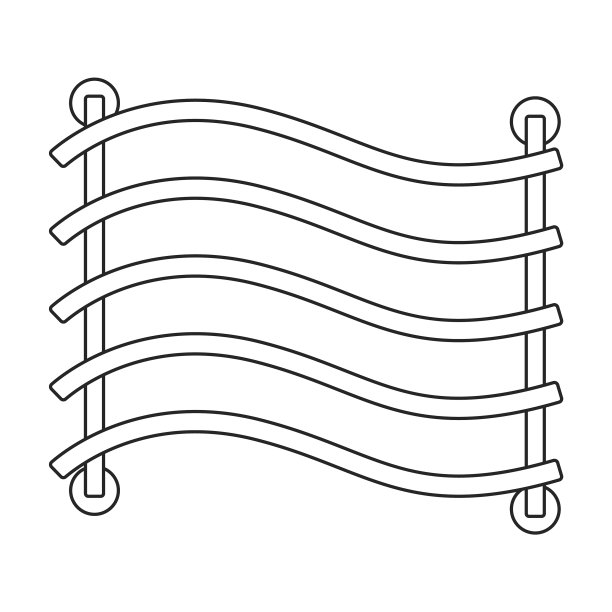 毛巾架轮廓图标图片下载