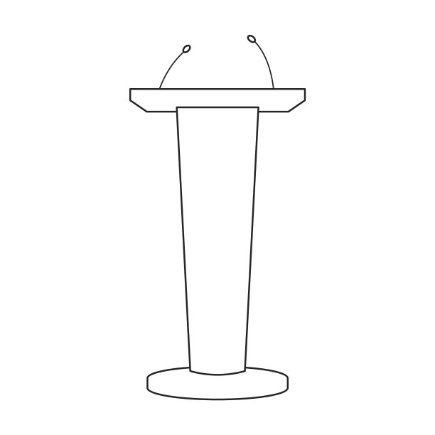 法庭轮廓图标图片下载