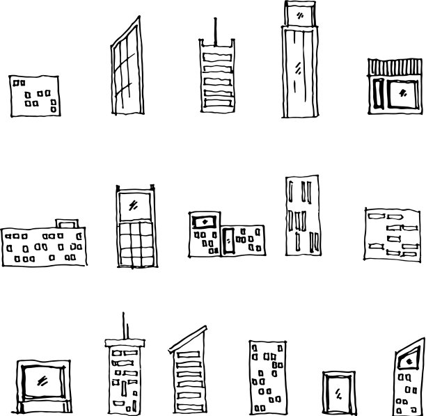 设置各种类型的建筑图纸图标图片下载