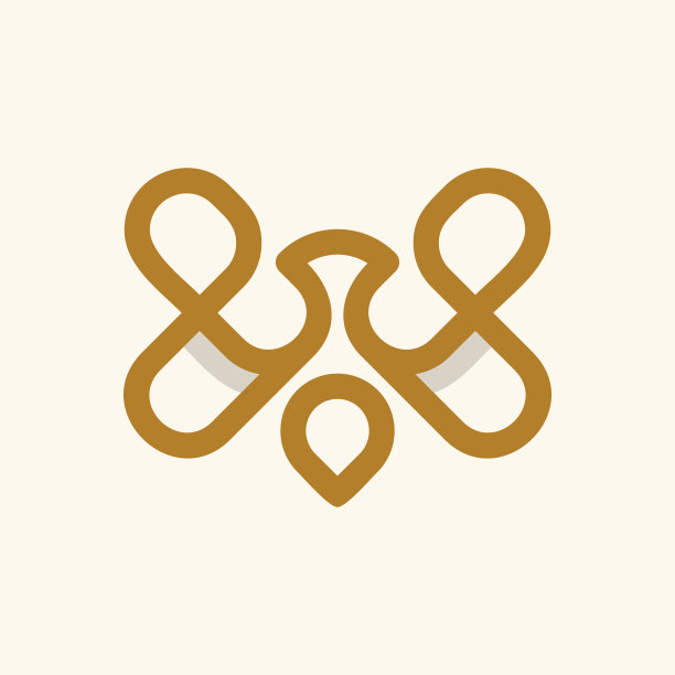 字母x狮子极简标志设计图片下载