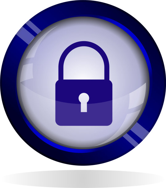 锁定图标在光滑的按钮图片下载